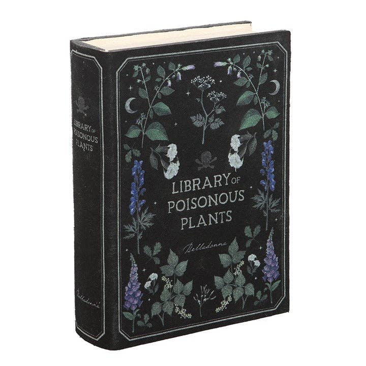 Aufbewahrungsbox in Buchform "Bibliothek der Giftpflanzen"