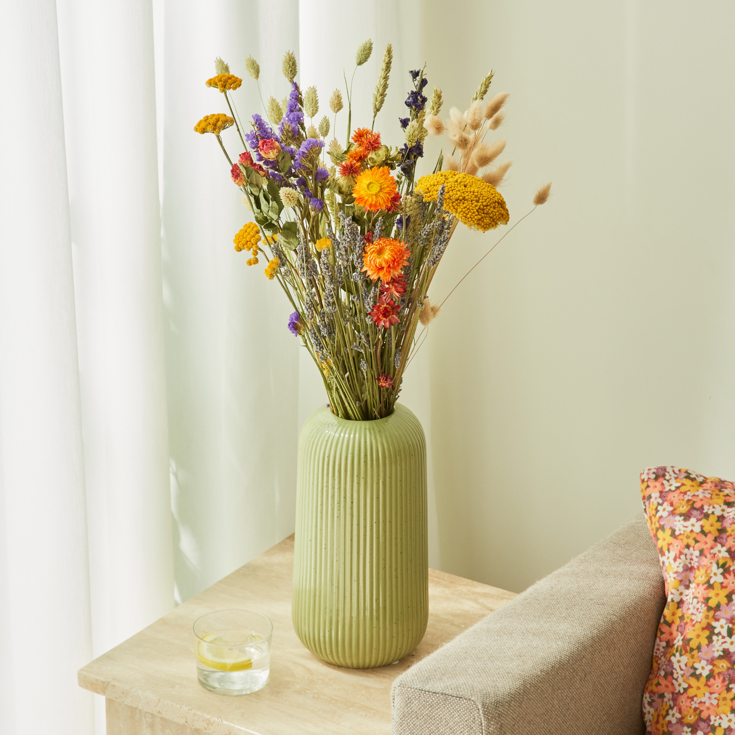 Dried Flowers - Field Bouquet - Orange: Small