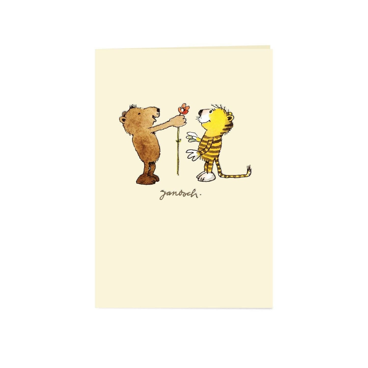 Janosch® flower greeting pop-up card