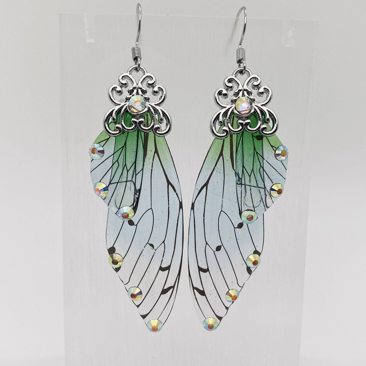Handmade Fairy Wings Earrings Insect Butterfly Wing