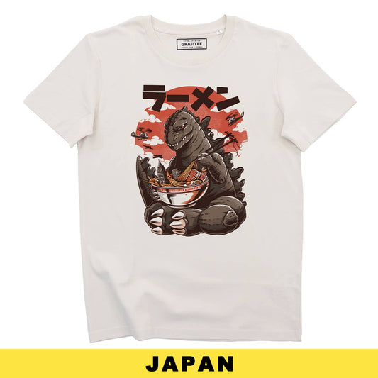 Kaiju's Ramen T-shirt - Japanese Manga Illustrated T-Shirt: L