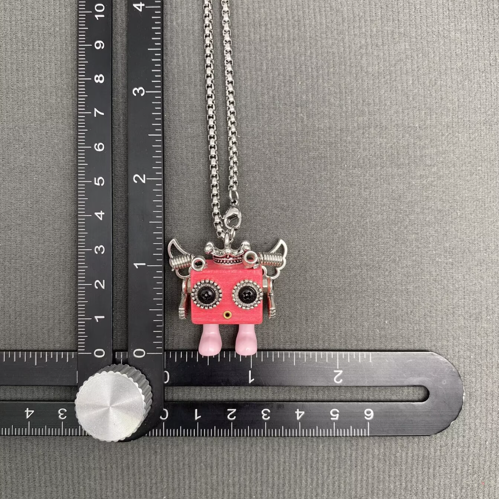 Multiple Styles Handmade Robot Charm Necklace - MIO72911