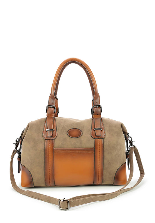 'PACIFIC' handbag - Spacious with many compartments: Brown