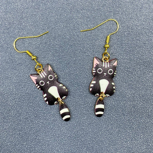Multi-style Cat Dangle Earrings - YK : B