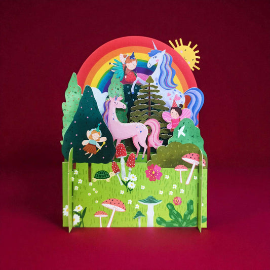 Children's 3-D Pop Up Card Unicorn