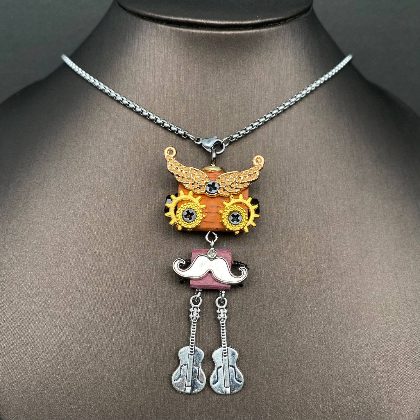 Multiple Styles Handmade Robot Charm Necklace - MIO68929