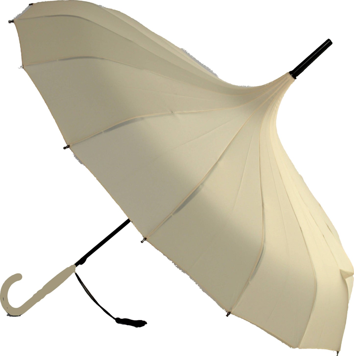 Boutique Classic Pagoda Umbrella in  Beige - BCSPPABE: Beige