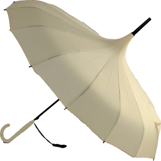 Boutique Classic Pagoda Umbrella in  Beige - BCSPPABE: Beige