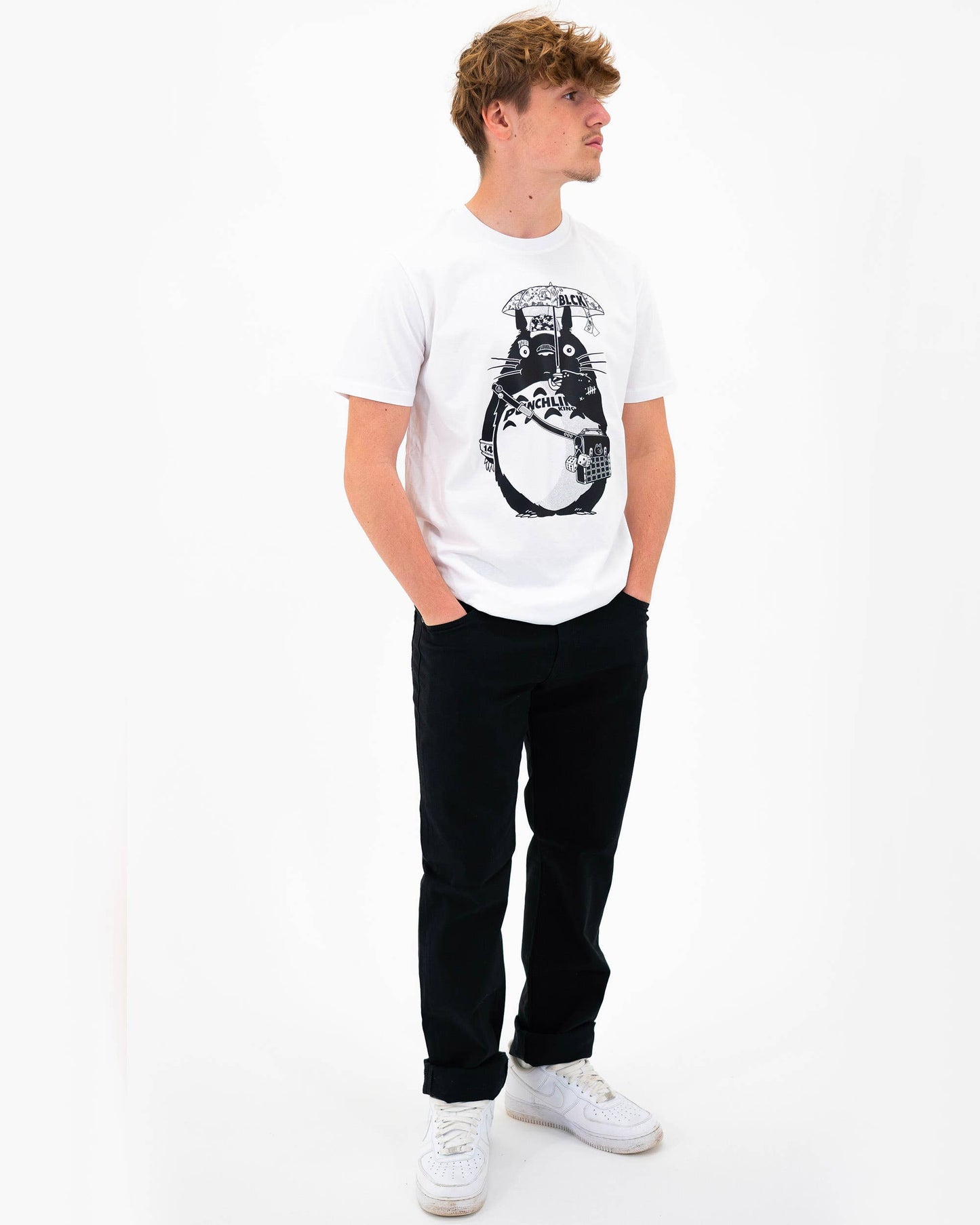 Street Totoro Tee - Totoro Tattoo Graphic Tee Shirt