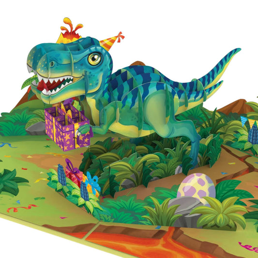 Dinosaurier-Pop-up-Karte