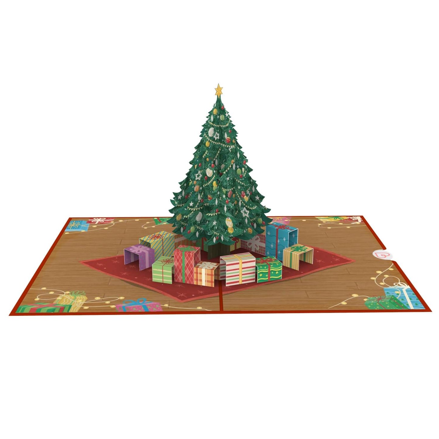 Christmas tree pop up card