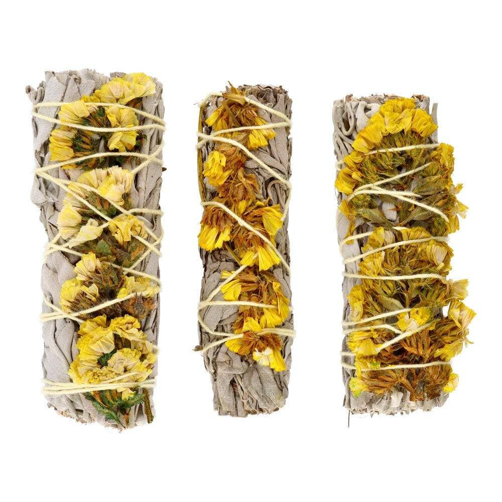 White Sage with Yellow Sinuata