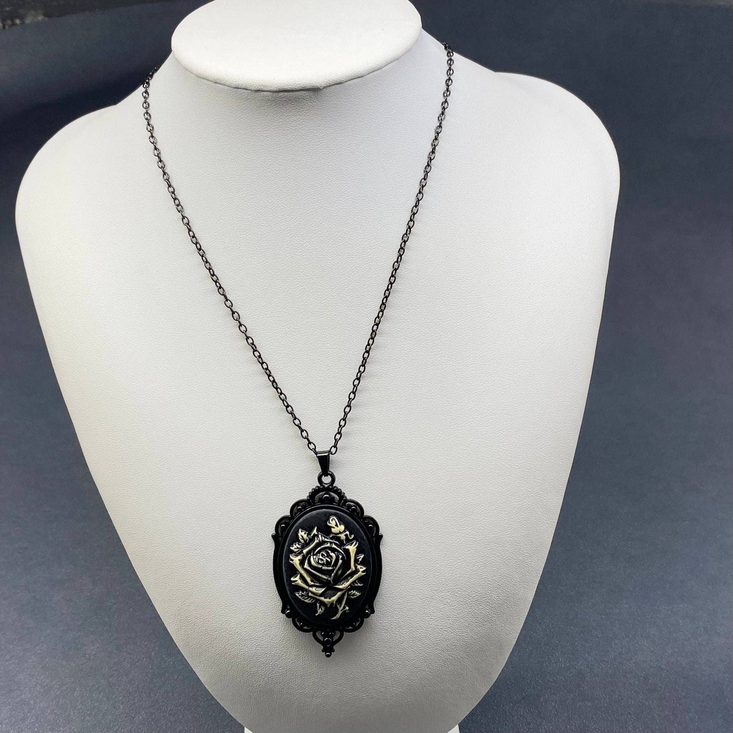 Gothic Style Pendant Black Necklace