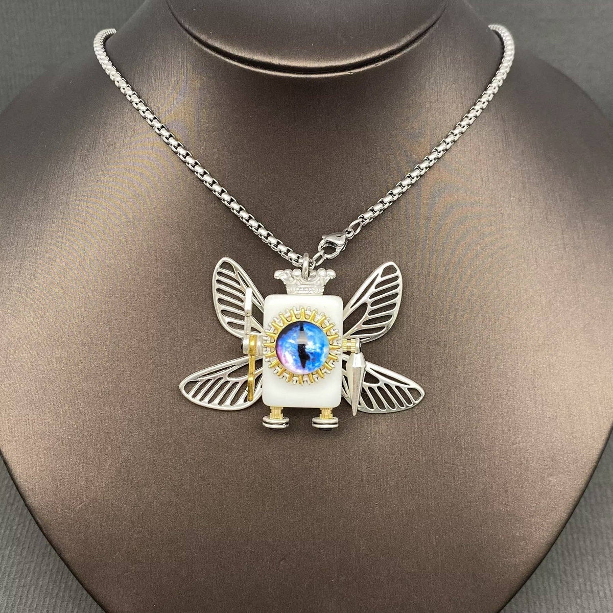 Multiple Styles Handmade Robot Charm Necklace - MIO72912