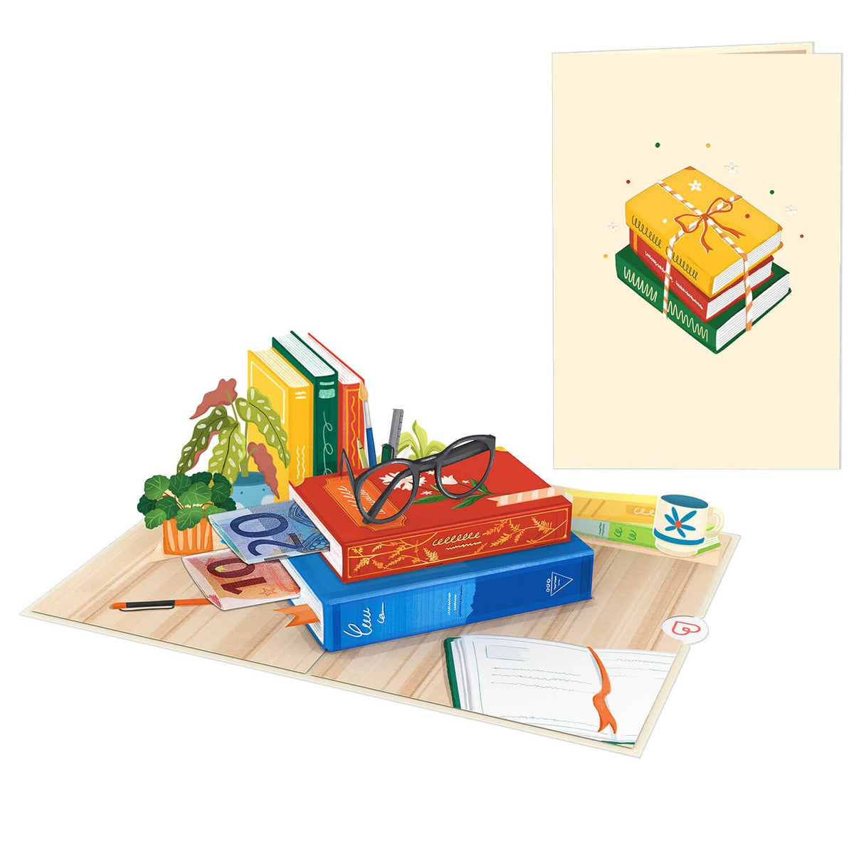 Book voucher pop-up card