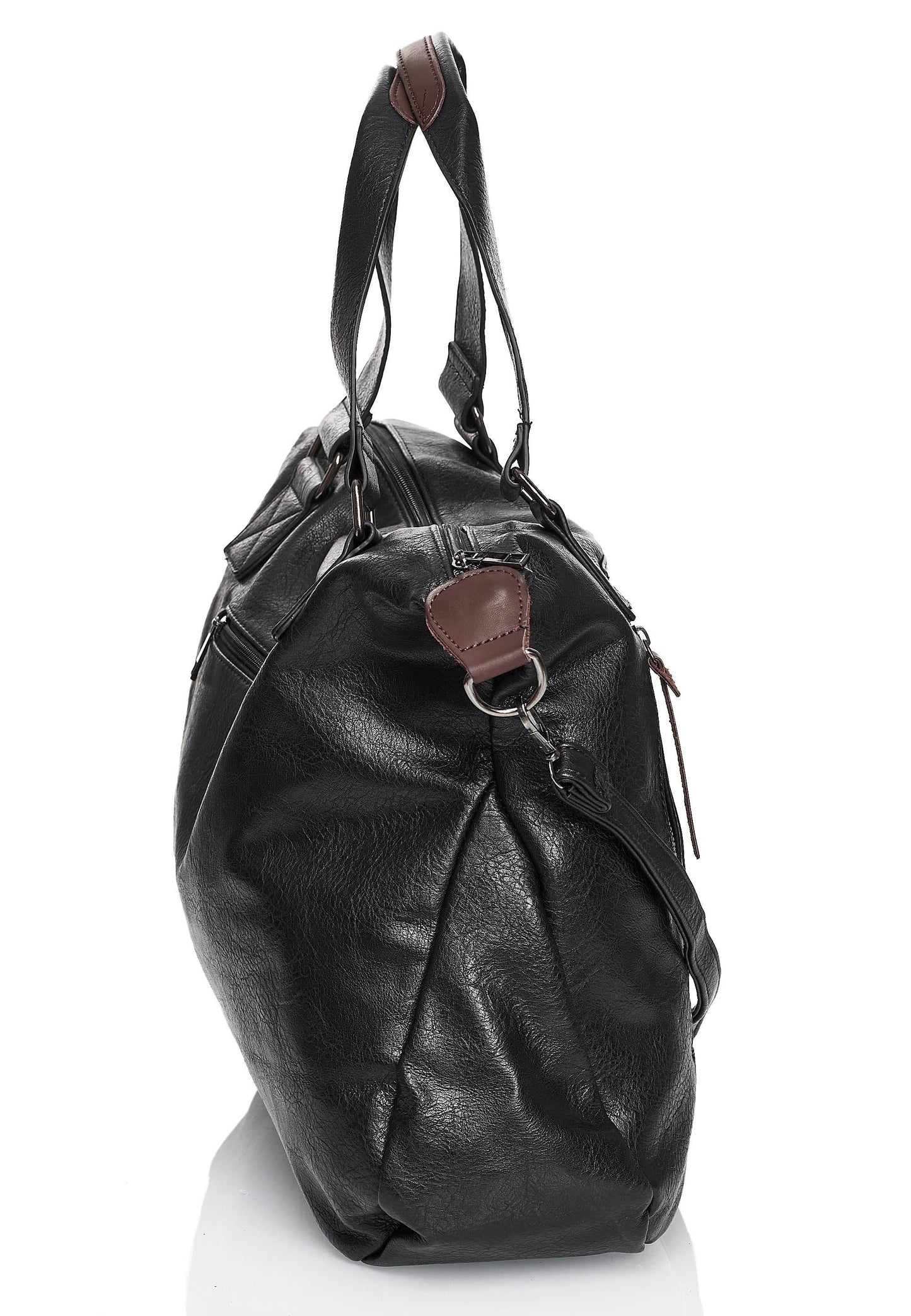 Shopper 'COLMA' - with many compartments and extra space: Cognac