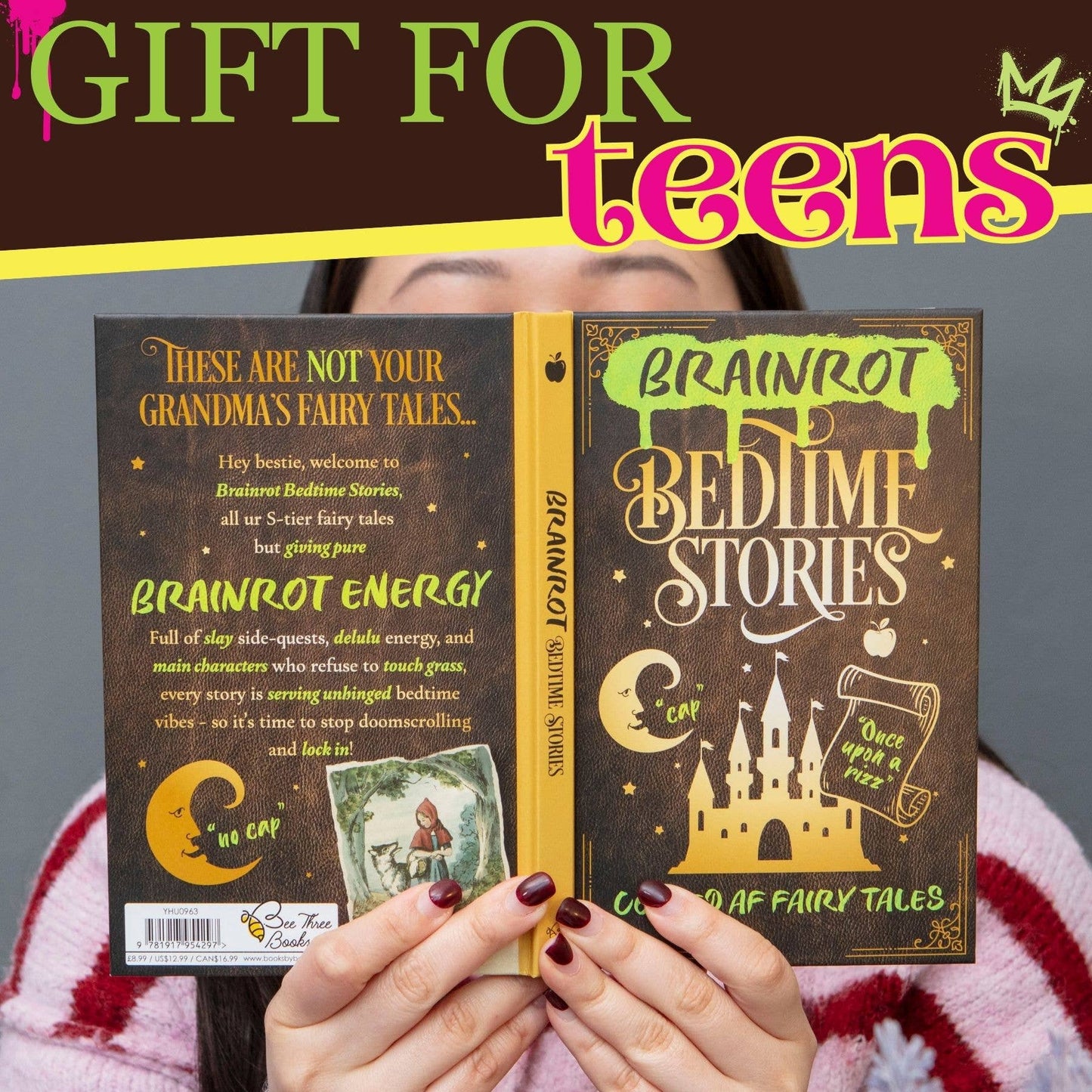Brainrot Bedtime Stories Funny Gift Book