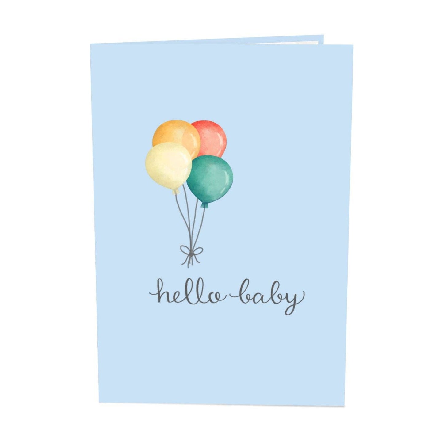 Baby elephant (blue) pop-up card