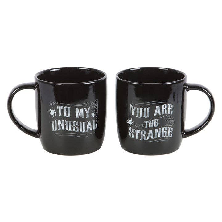 Gothic Strange and Unusual Couples Halloween Mug Set