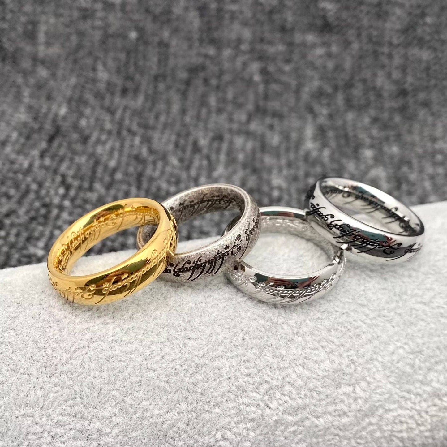 The Lord of The Rings 6mm Stainless Steel Ring - MJ/MR