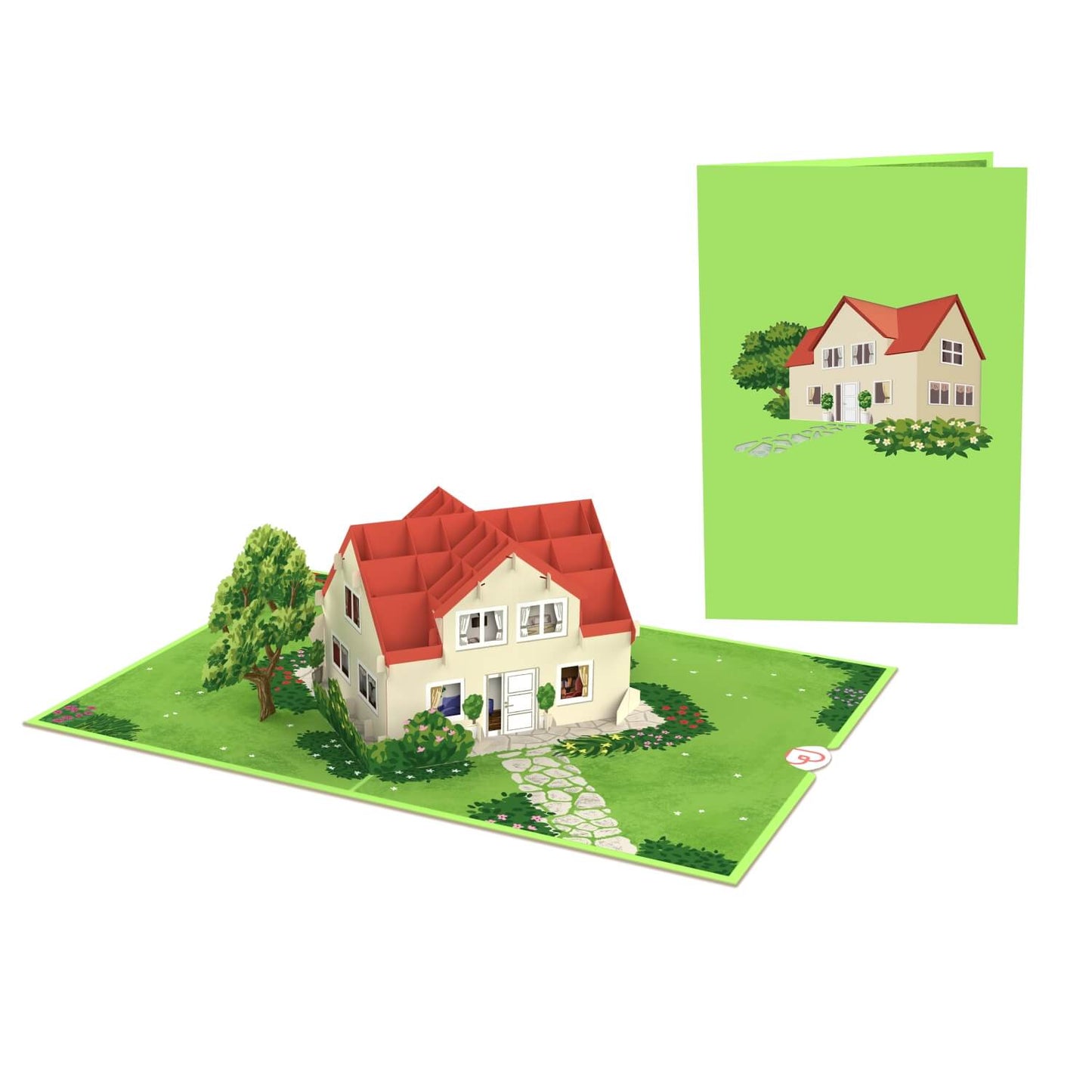 House with garden pop-up card