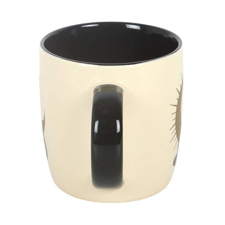 Sitting Magic Black Cat Mug