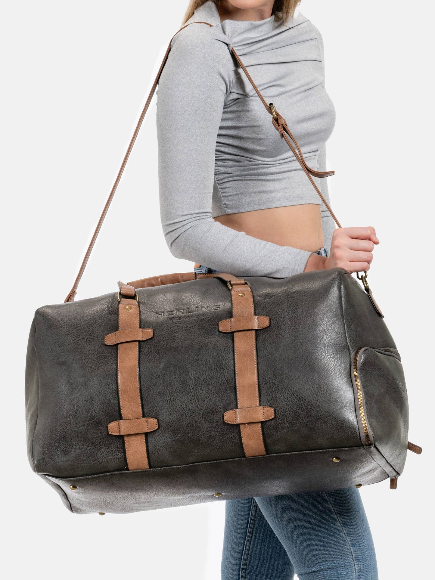 BRECHT - Travel bag: MUSTARD YELLOW