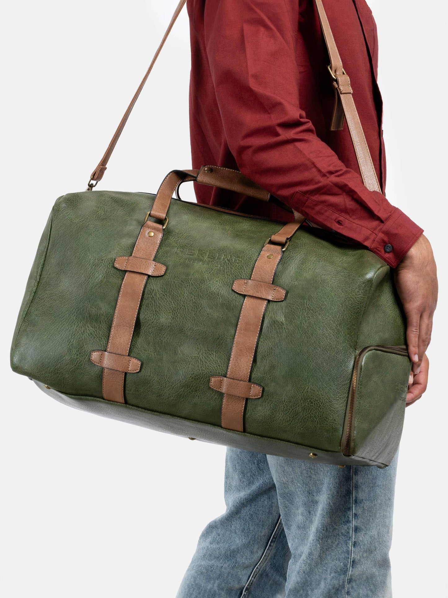 BRECHT - Travel bag: MUSTARD YELLOW
