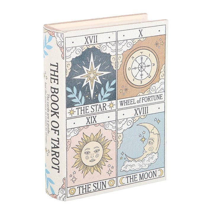 Vintage Tarot Book-Shaped Storage Box