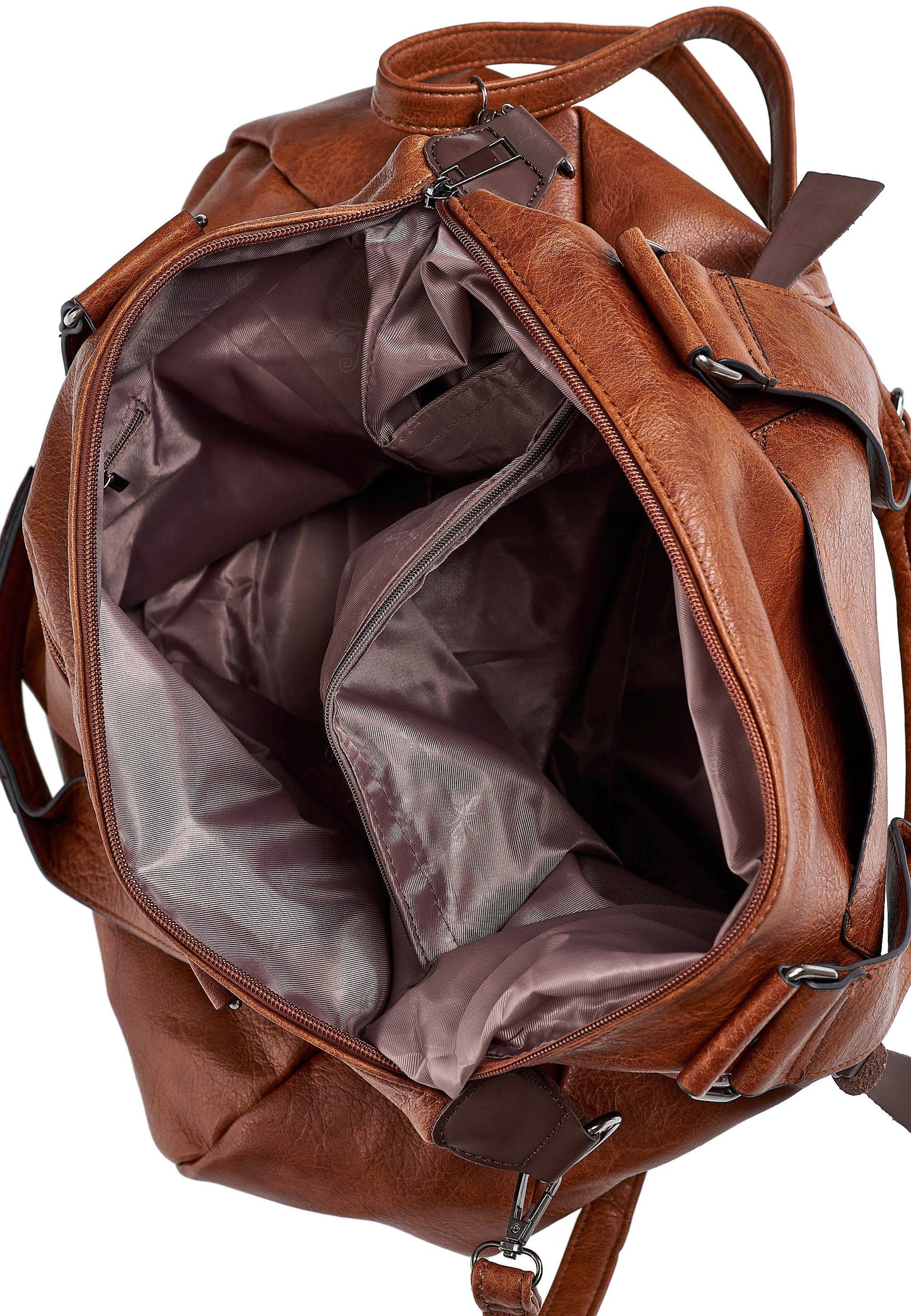 Shopper 'COLMA' - with many compartments and extra space: Black