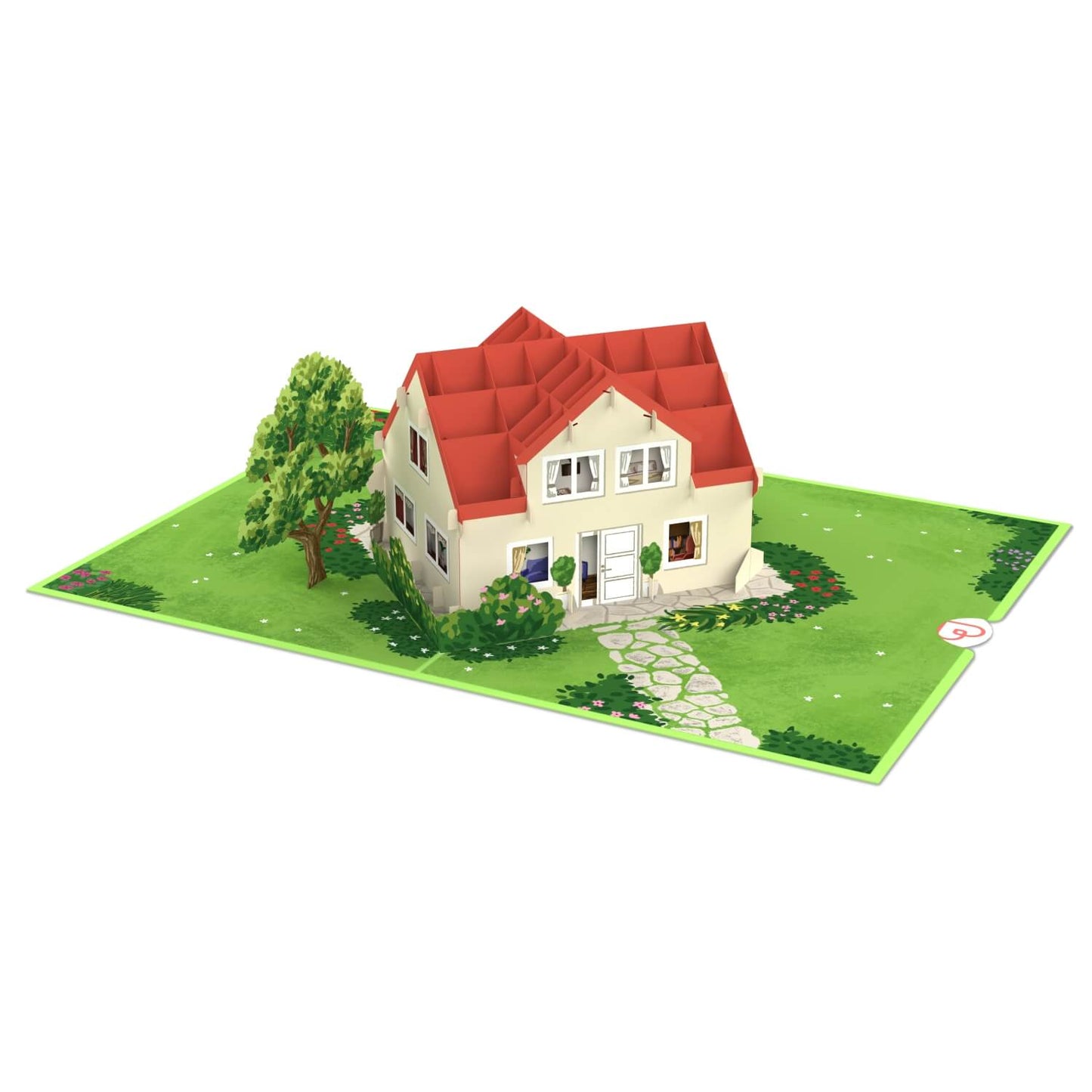 House with garden pop-up card