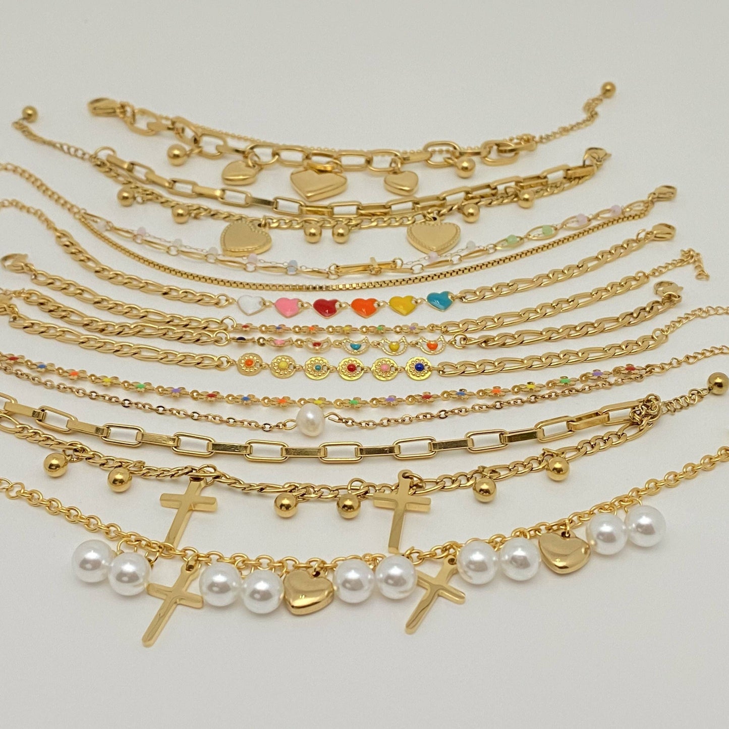 Herzform Doppel Armband