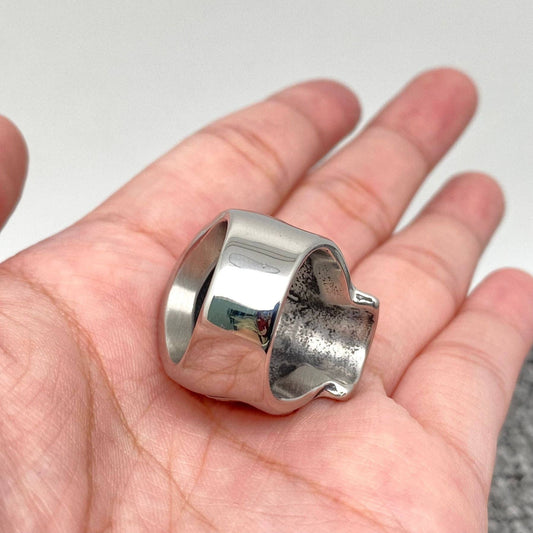 Biker Jewelry Stainless Steel Skull Ring - MJ/MR