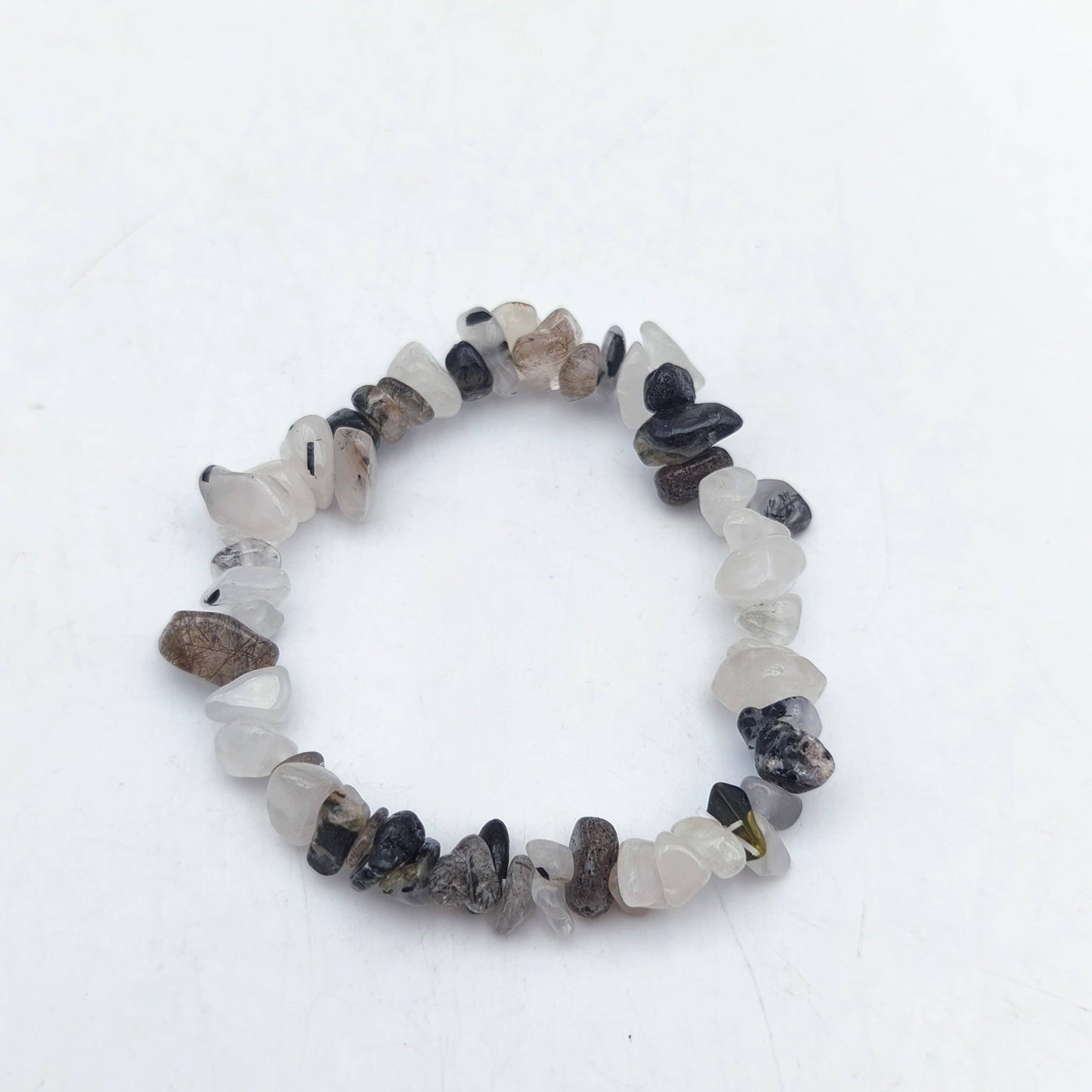 Baroque bracelet in black tourmaline and quartz (Women's/Children's Collection)