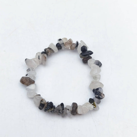 Baroque bracelet in black tourmaline and quartz (Women's/Children's Collection)