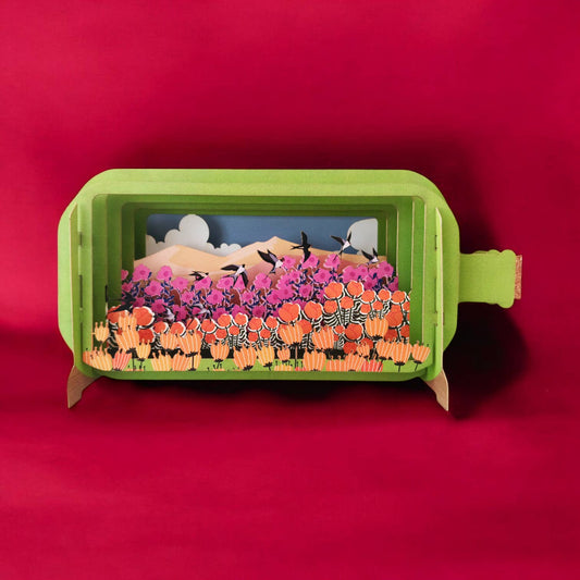 Birds field Pop Up Greeting Card