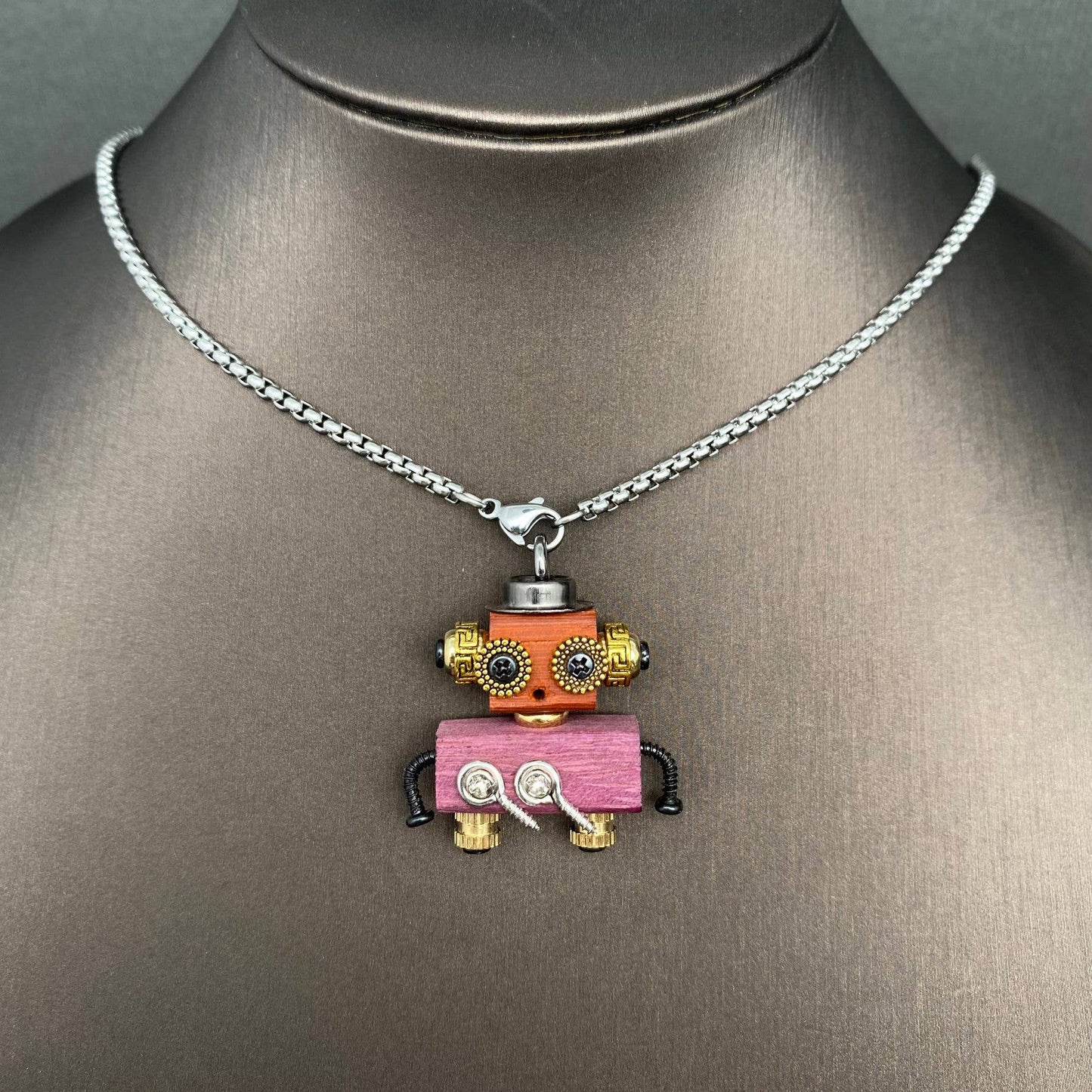Multiple Styles Handmade Robot Charm Necklace - MIO68928