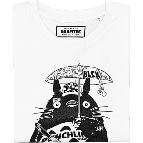 Street Totoro Tee - Totoro Tattoo Graphic Tee Shirt