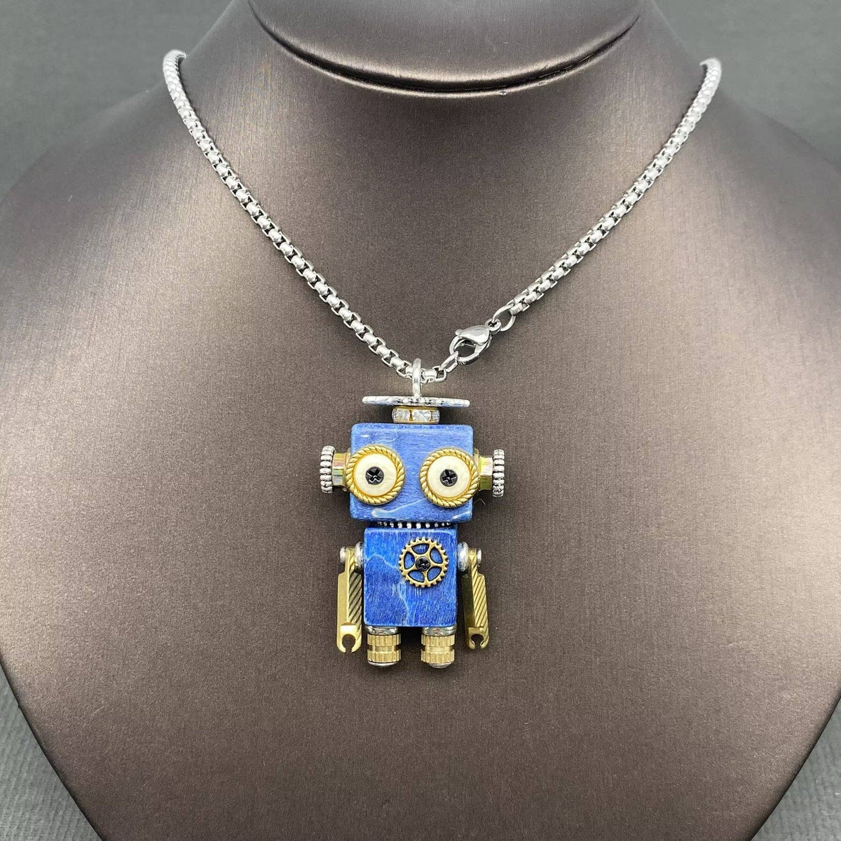 Multiple Styles Handmade Robot Charm Necklace - MIO72912