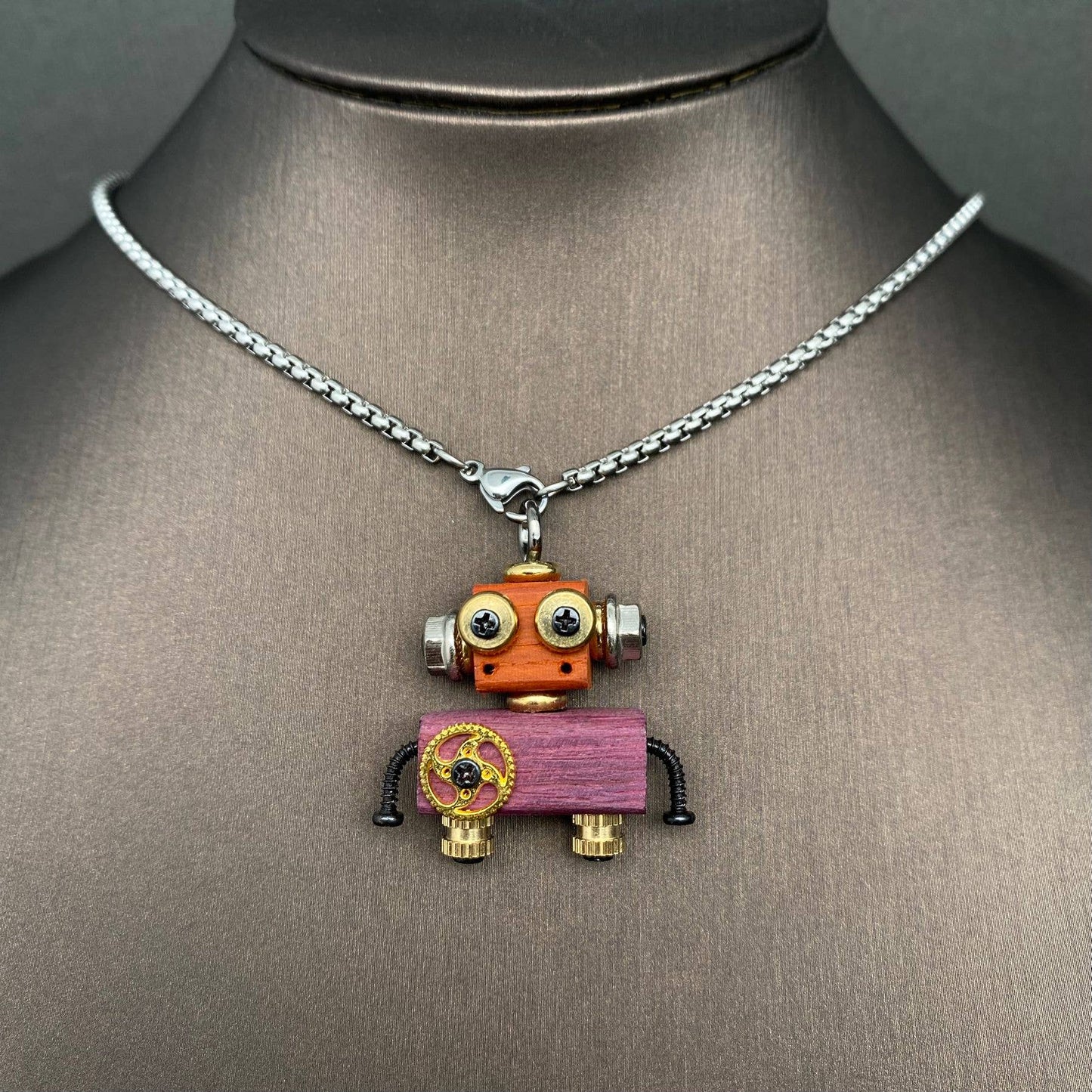 Multiple Styles Handmade Robot Charm Necklace - MIO68928
