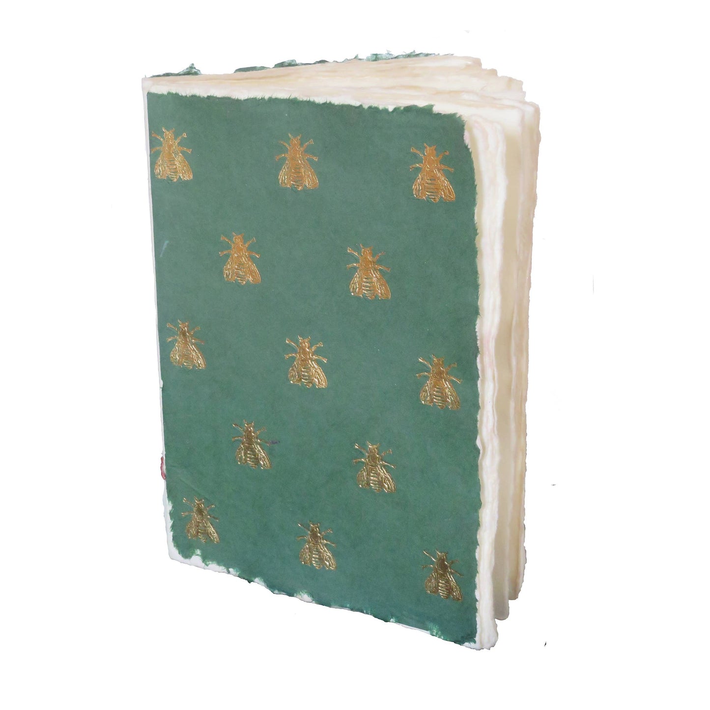 Parchment paper notebook with golden bee pattern (Napoleon): Naturalness