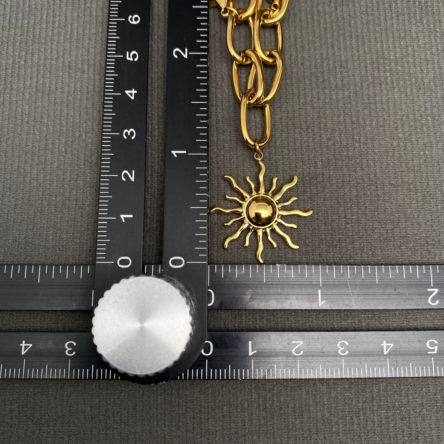 Sun Plain Star 18K Gold Plated S.Steel Bracelet