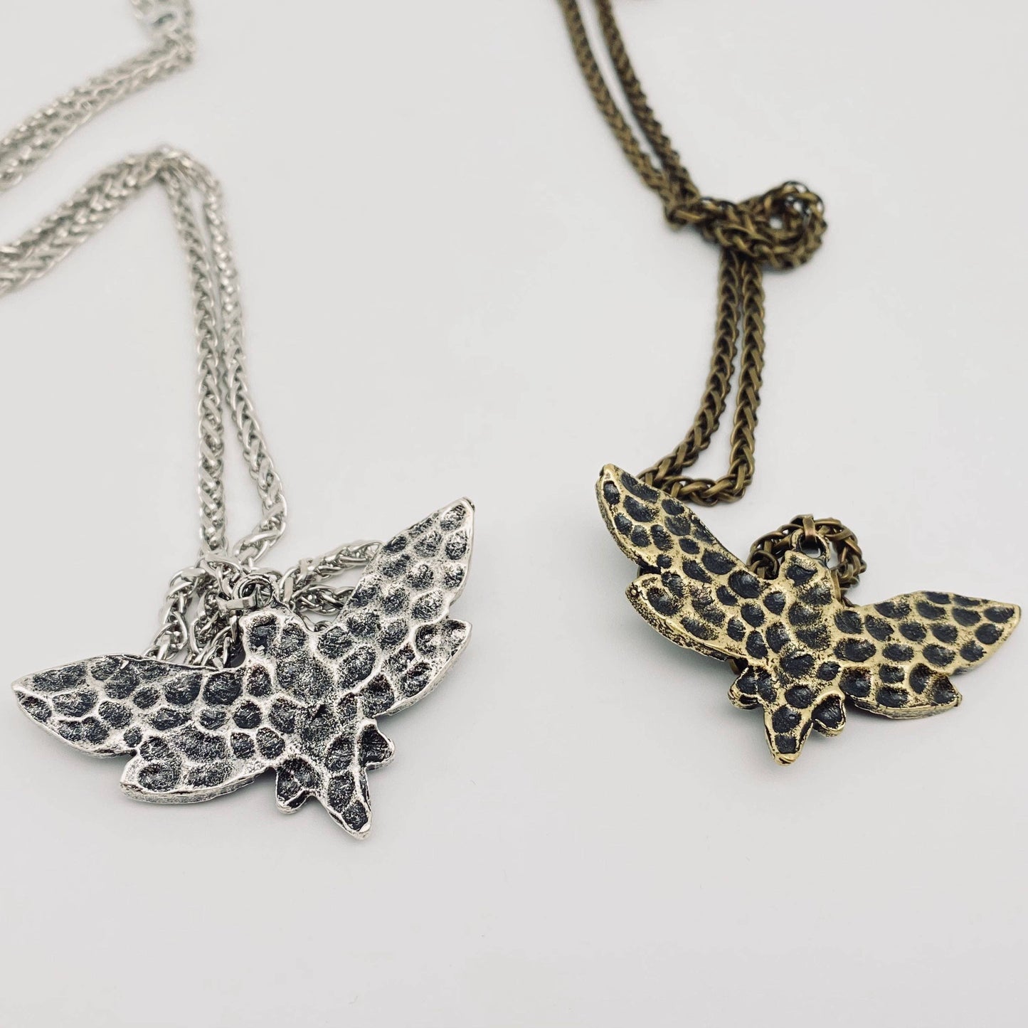 Men's Skull Moth Pendant Necklace - MJ