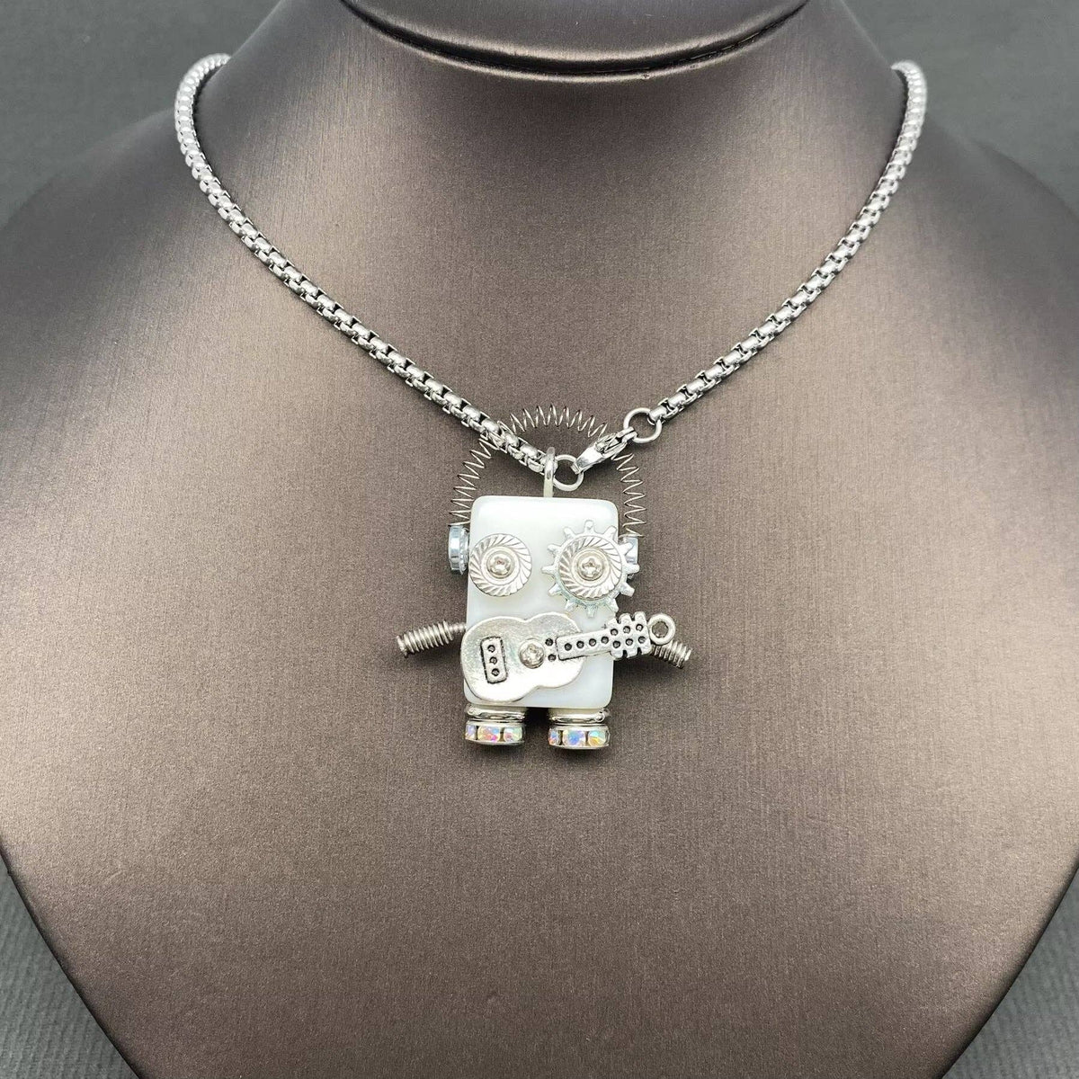 Multiple Styles Handmade Robot Charm Necklace - MIO72912