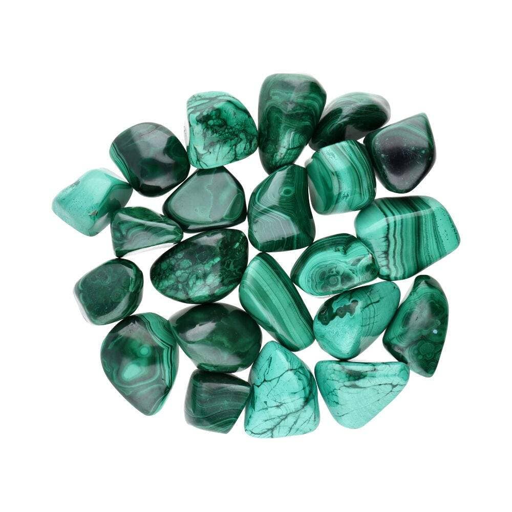 Malachite Tumbled Stones T-3 and T-5