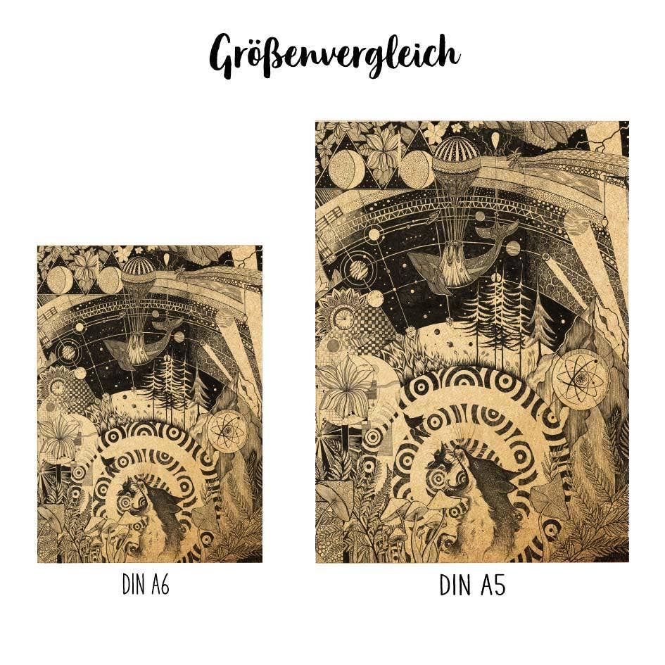 Notebook [recycled paper] - cosmos: DIN A6