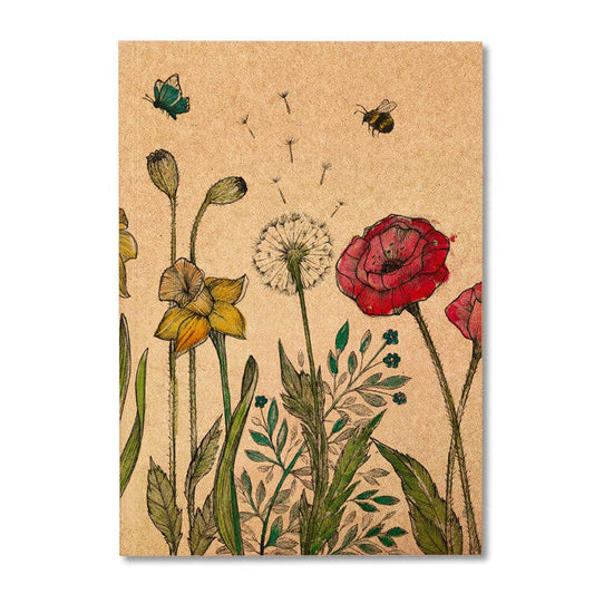 Notebook [recycled paper] - flower meadow: DIN A5