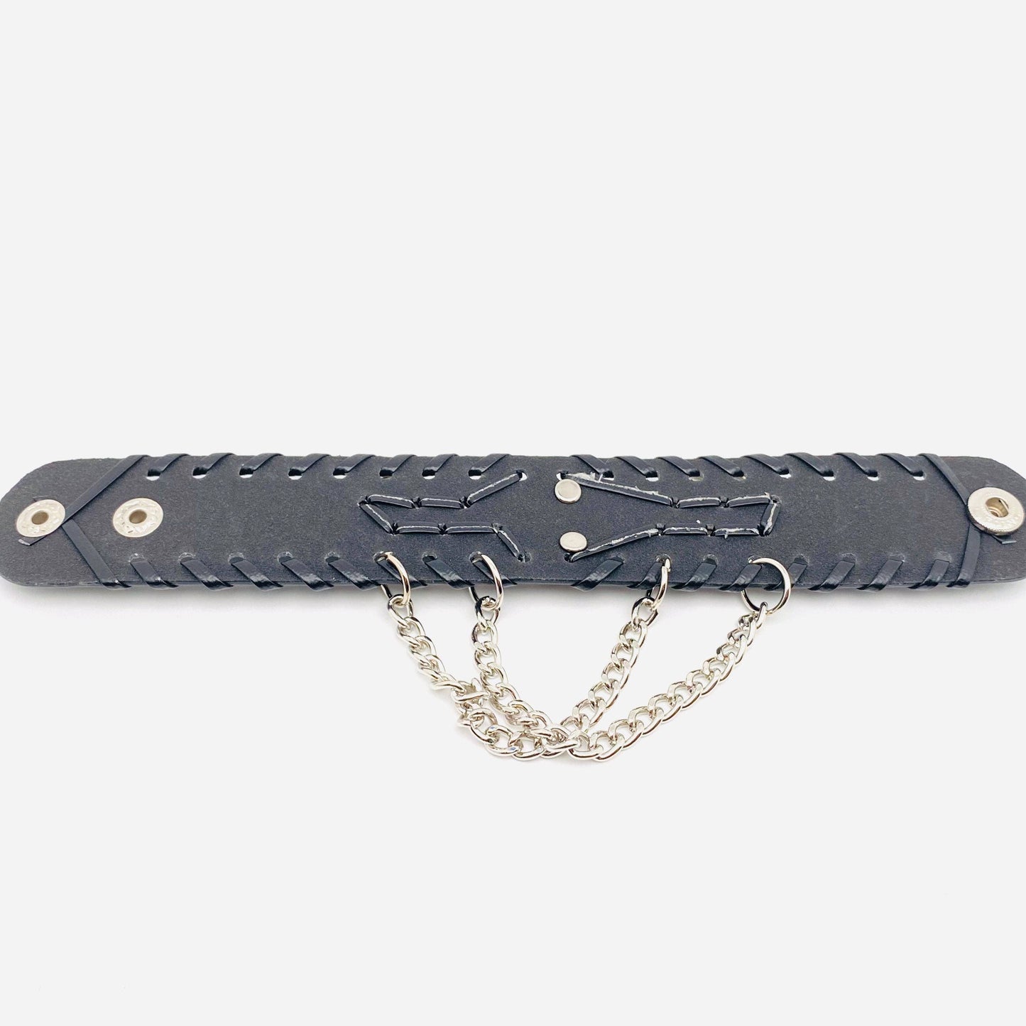 Punk Jewelry Leather Skull Chain Bracelet