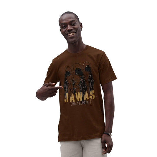 STAR WARS T-shirt - JAWAS DROID REPAIR: BROWN / M
