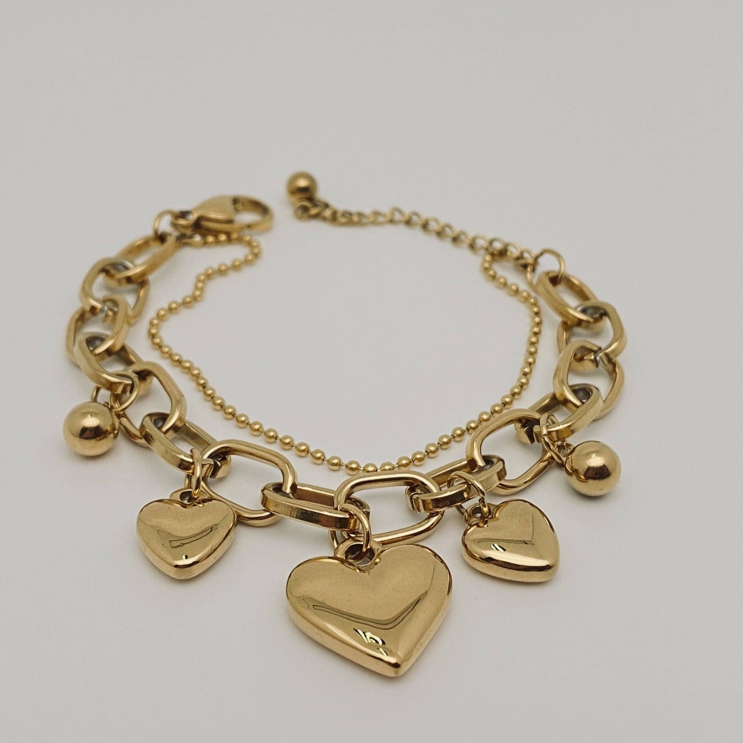 Herzform Doppel Armband